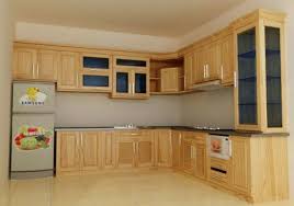 thi công tủ bếp gỗ tự nhiên Bình Dương